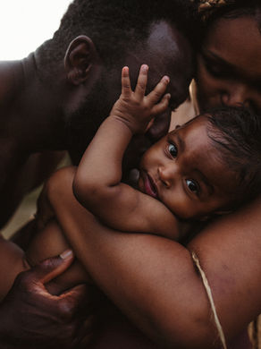 Une séance photo peau à peau en pleine nature