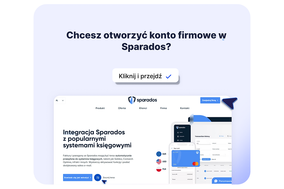 Utwórz konto w systemie Sparados