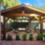 PAVILLION WITH TONGUE AND GROOVE CEILING