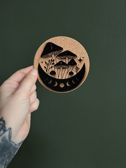 Thumbnail: Mushroom Cork Coasters