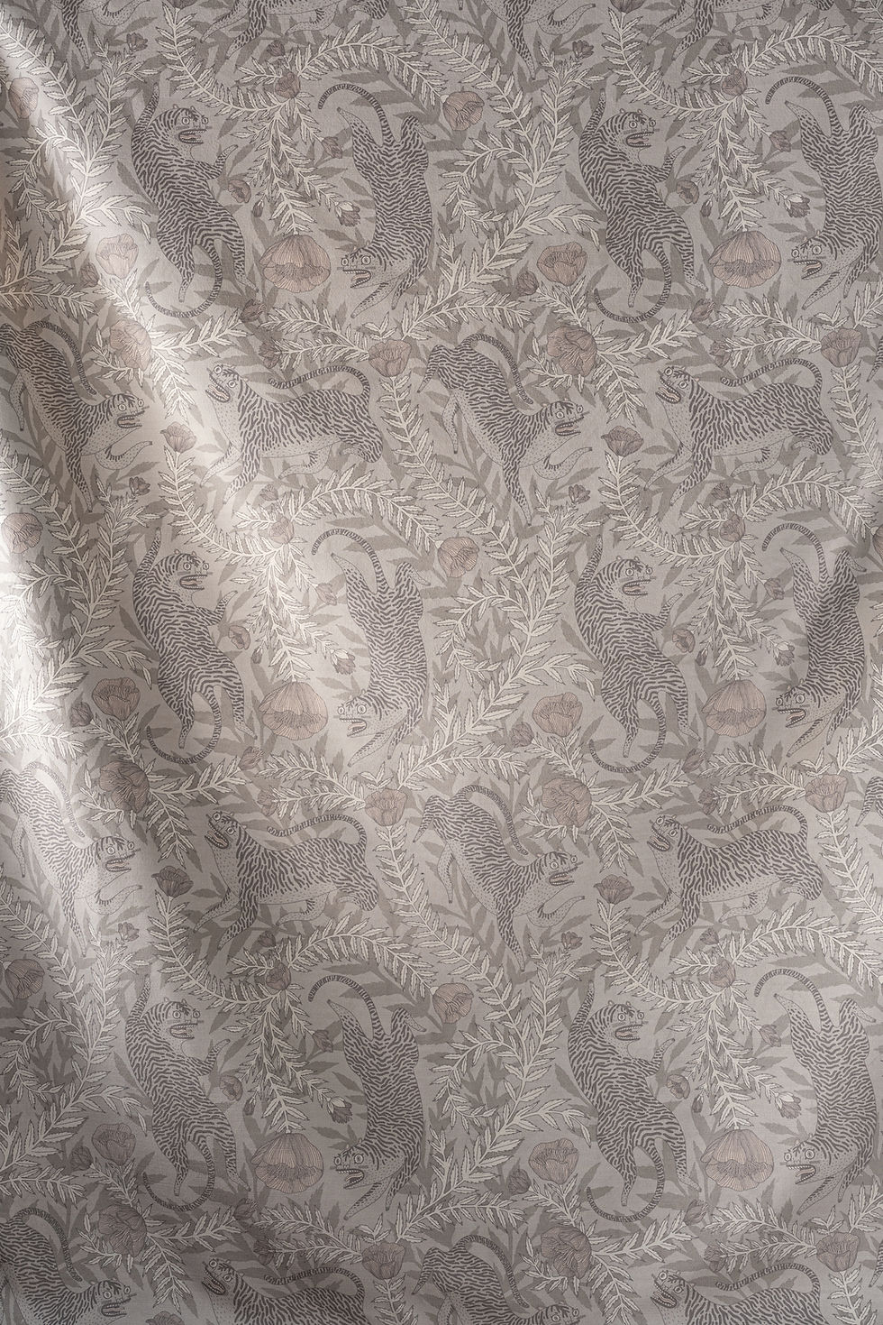 Flat lay of our Patience & Gough Tora "ash" this colour way features soft greens and pinks within the flowers