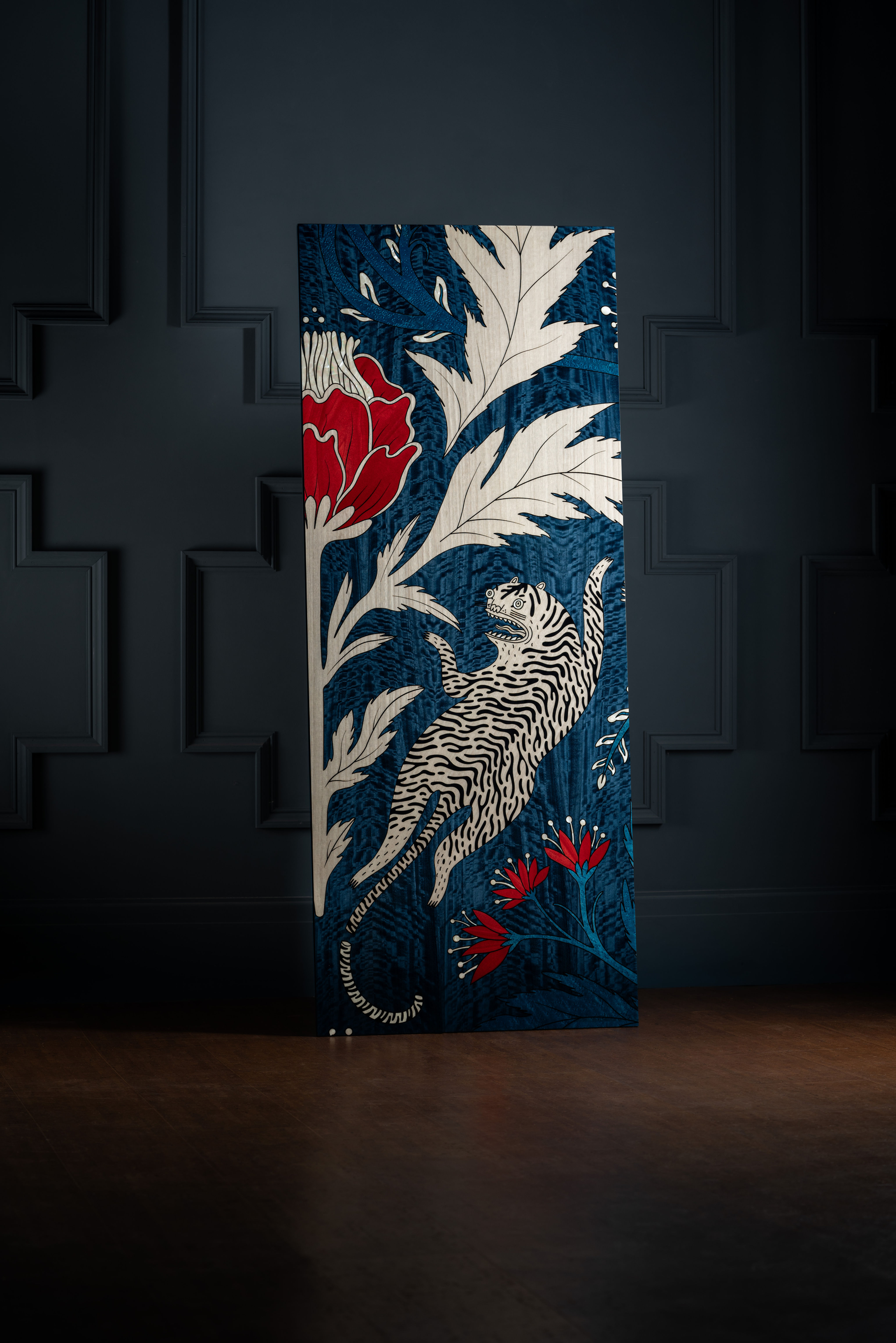 Panthera "Jaspis" Marquetry Wall Panel