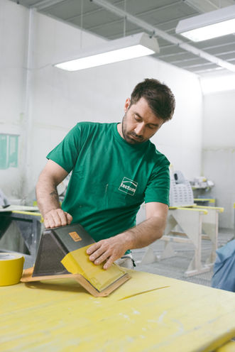 Ein Mitarbeiter bei tectum