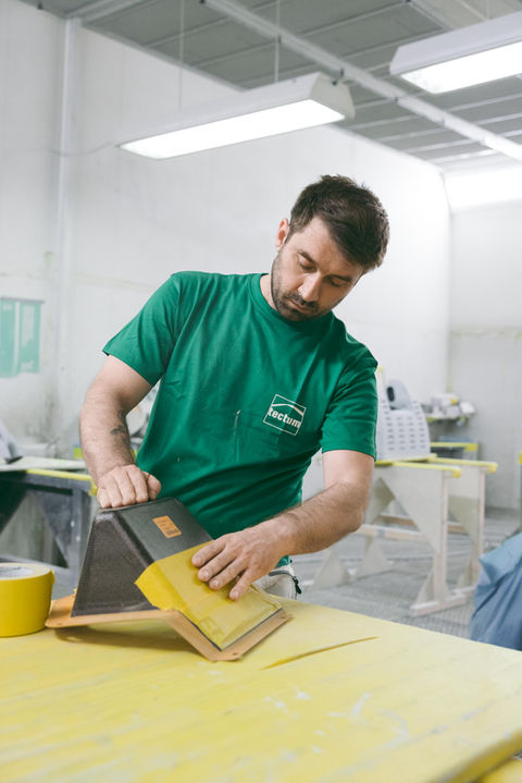 Ein Mitarbeiter bei tectum