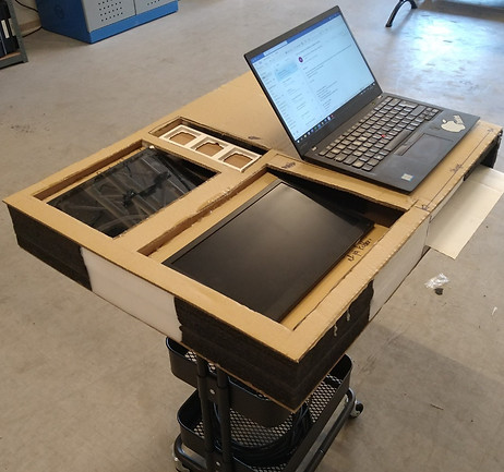 AV table mock-up