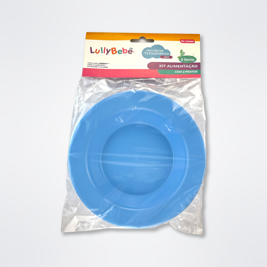 2813 Kit 2 Pratos Fundos com Borda Larga