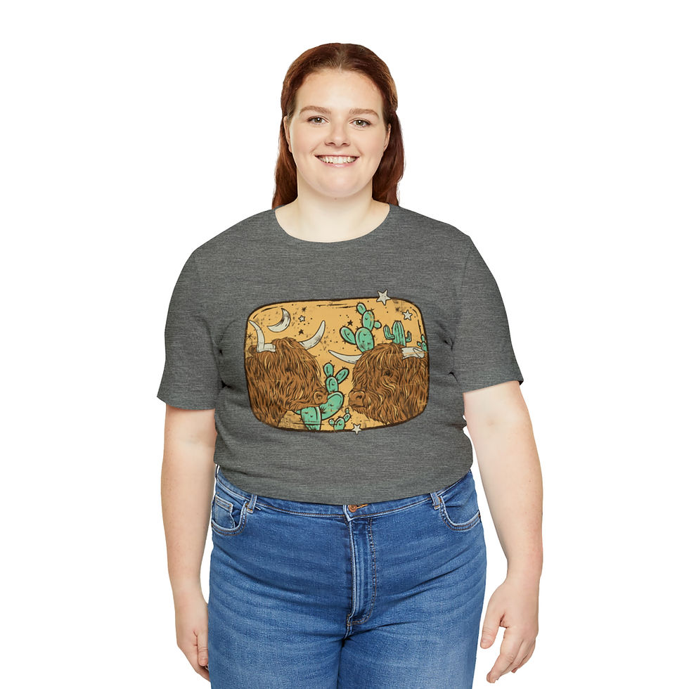Thumbnail: Cow & Bull Unisex Jersey Short Sleeve Tee