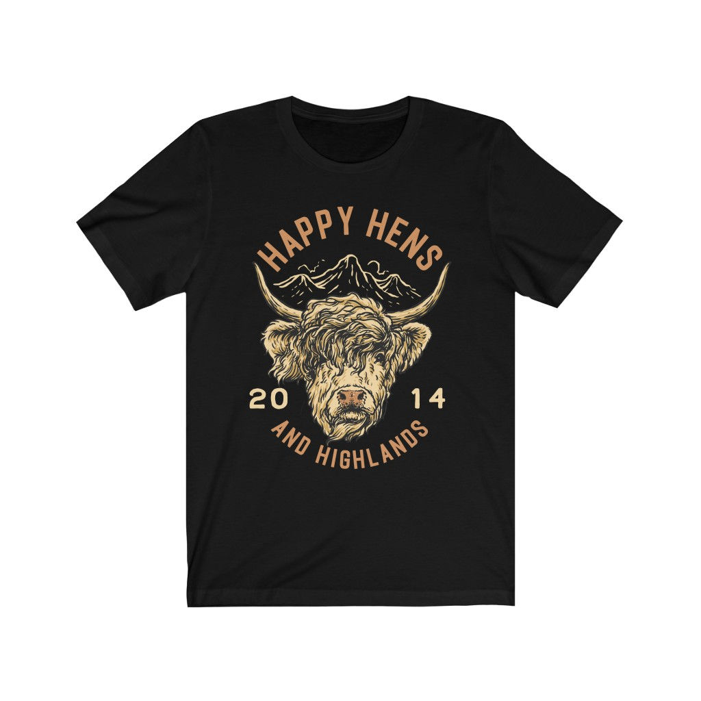 Highland Cow Short Sleeve Tee