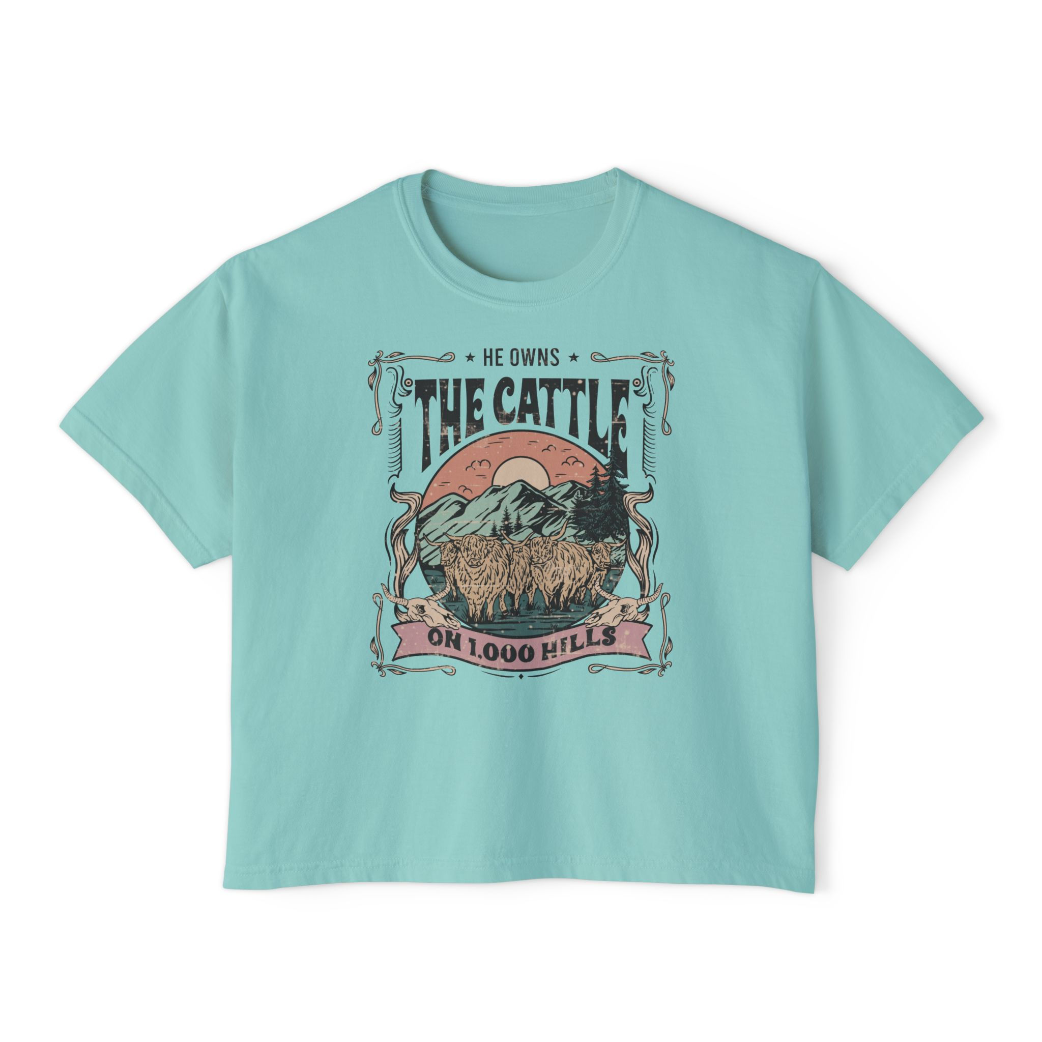 Cattle on thousand hills Crop T