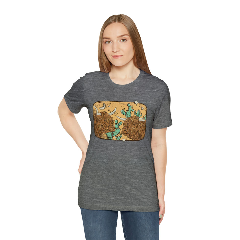 Thumbnail: Cow & Bull Unisex Jersey Short Sleeve Tee