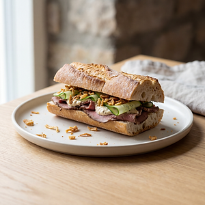 Baguette med roastbiff
