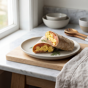 Wrap med laks & eggerøre