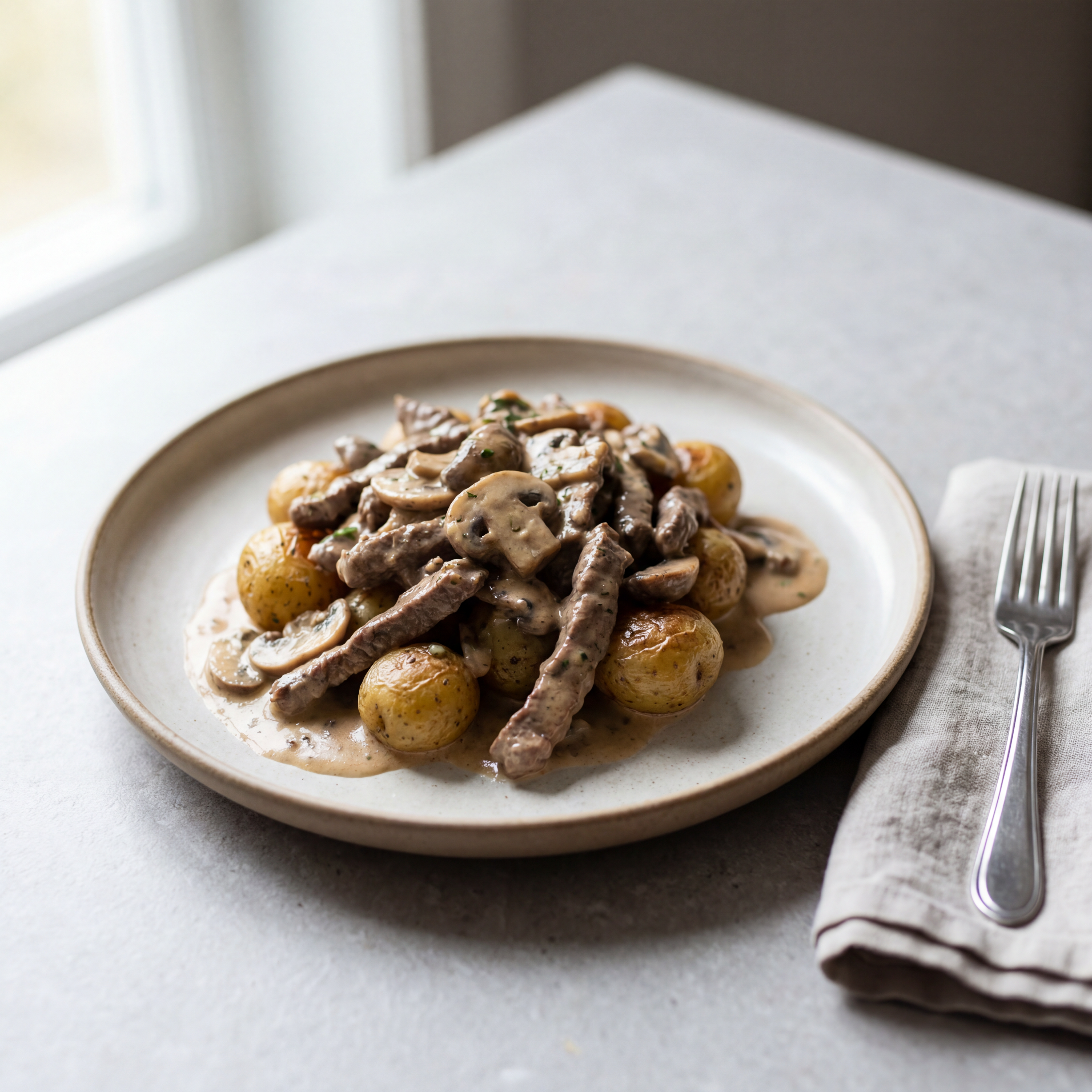 Arranged Food and Objects