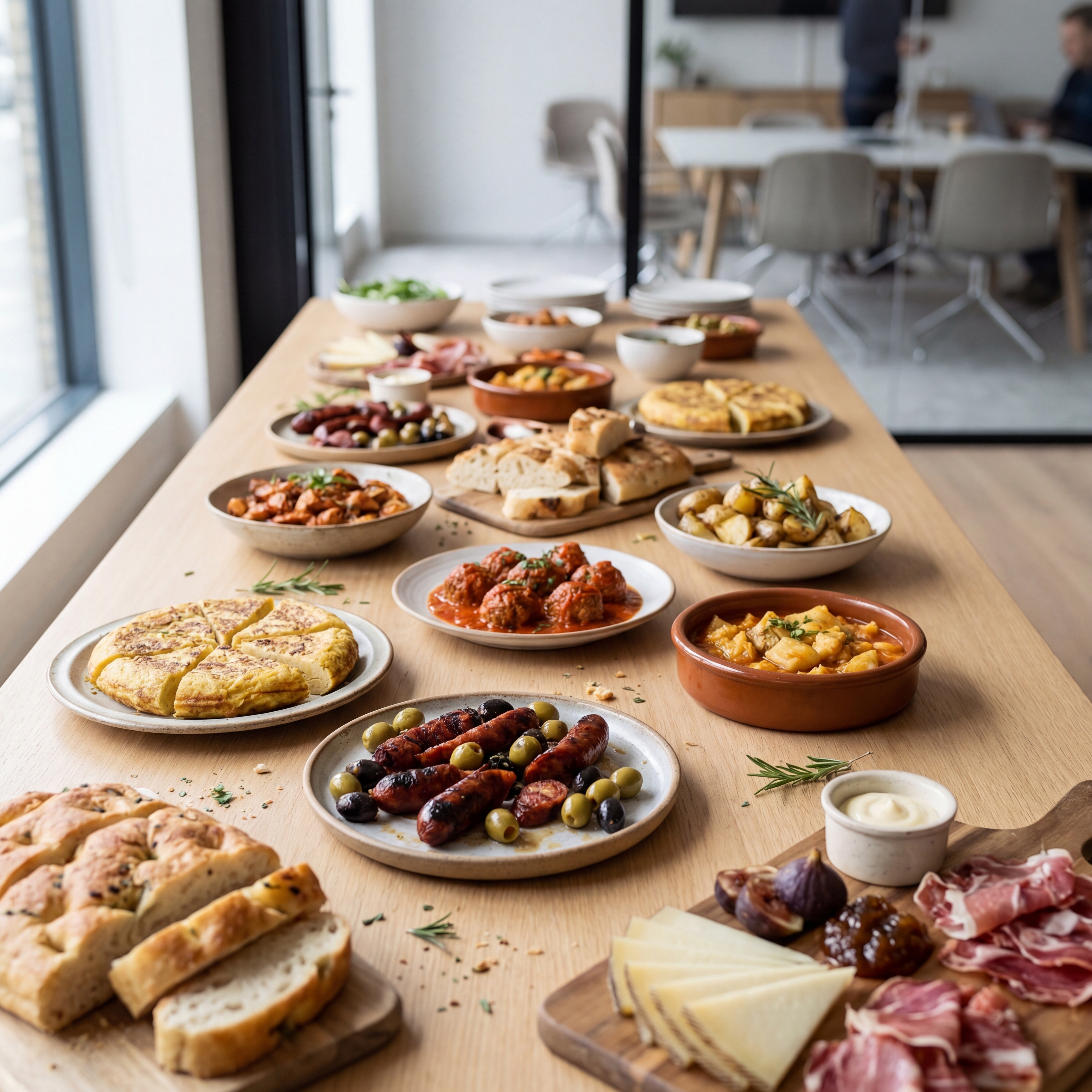 Arranged Food and Objects