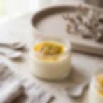 Panna cotta med pasjonsfrukt