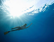 Woman Snorkling
