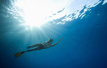 Woman Snorkling