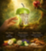 Apple shaped perfume bottle