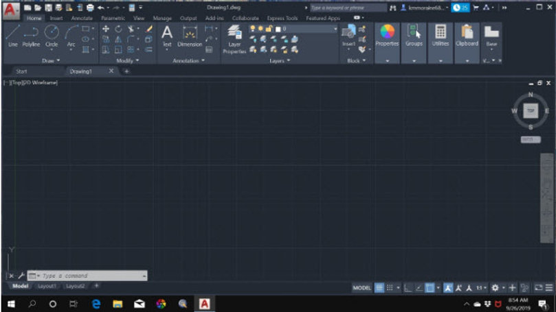 Driving AutoCad 2020