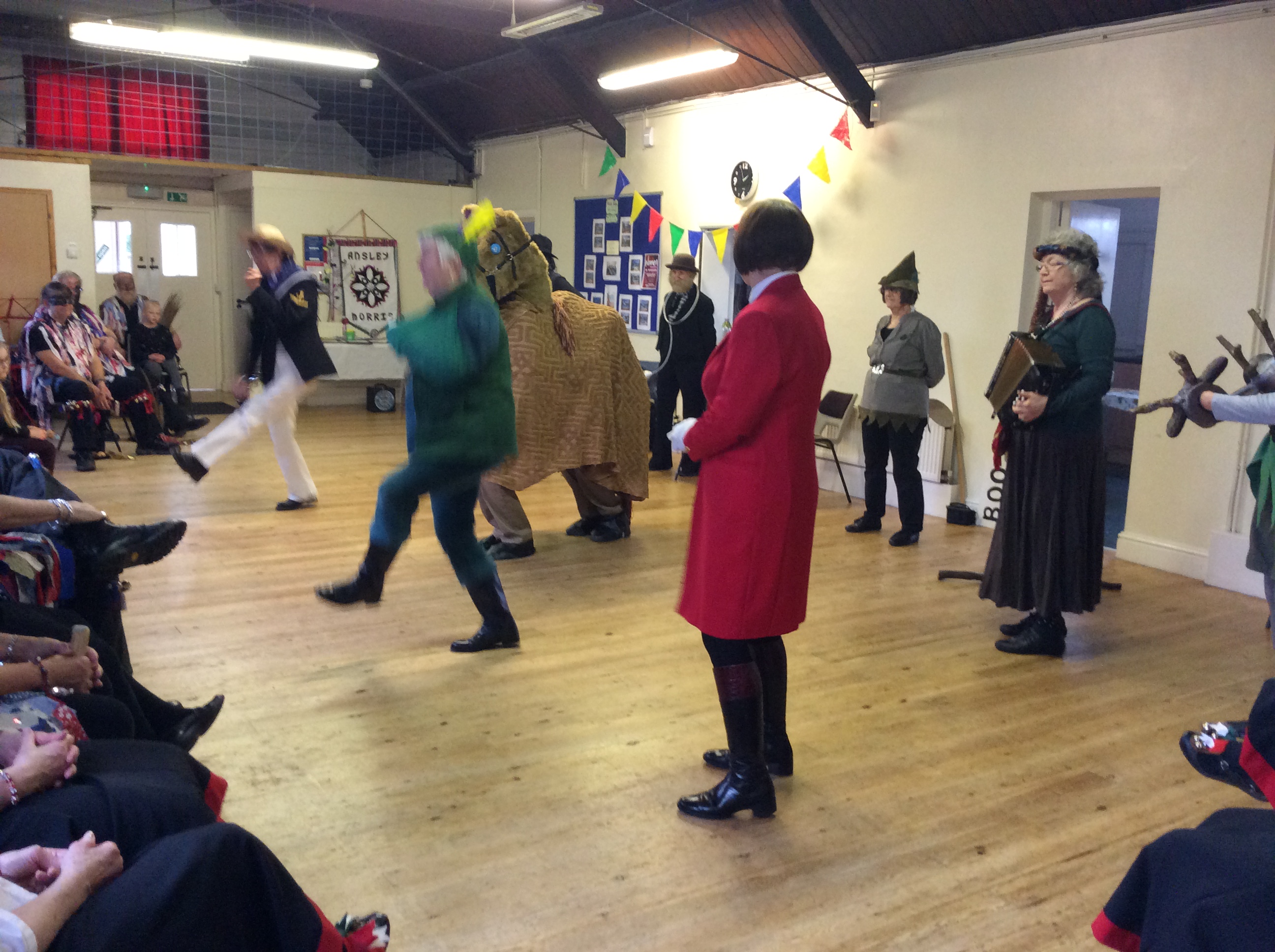 Is Robin Hood doing a hornpipe dance