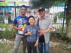 GS Bro Mark "Cocoy" with FF Boy Chua and his son, Child Actor Miggs Cuaderno at 5th Nation