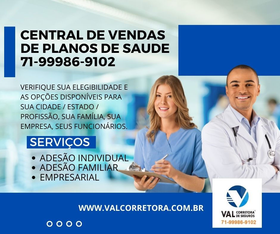 Tabelas de preços planos de saúde, Central de Vendas | Planos de Saúde