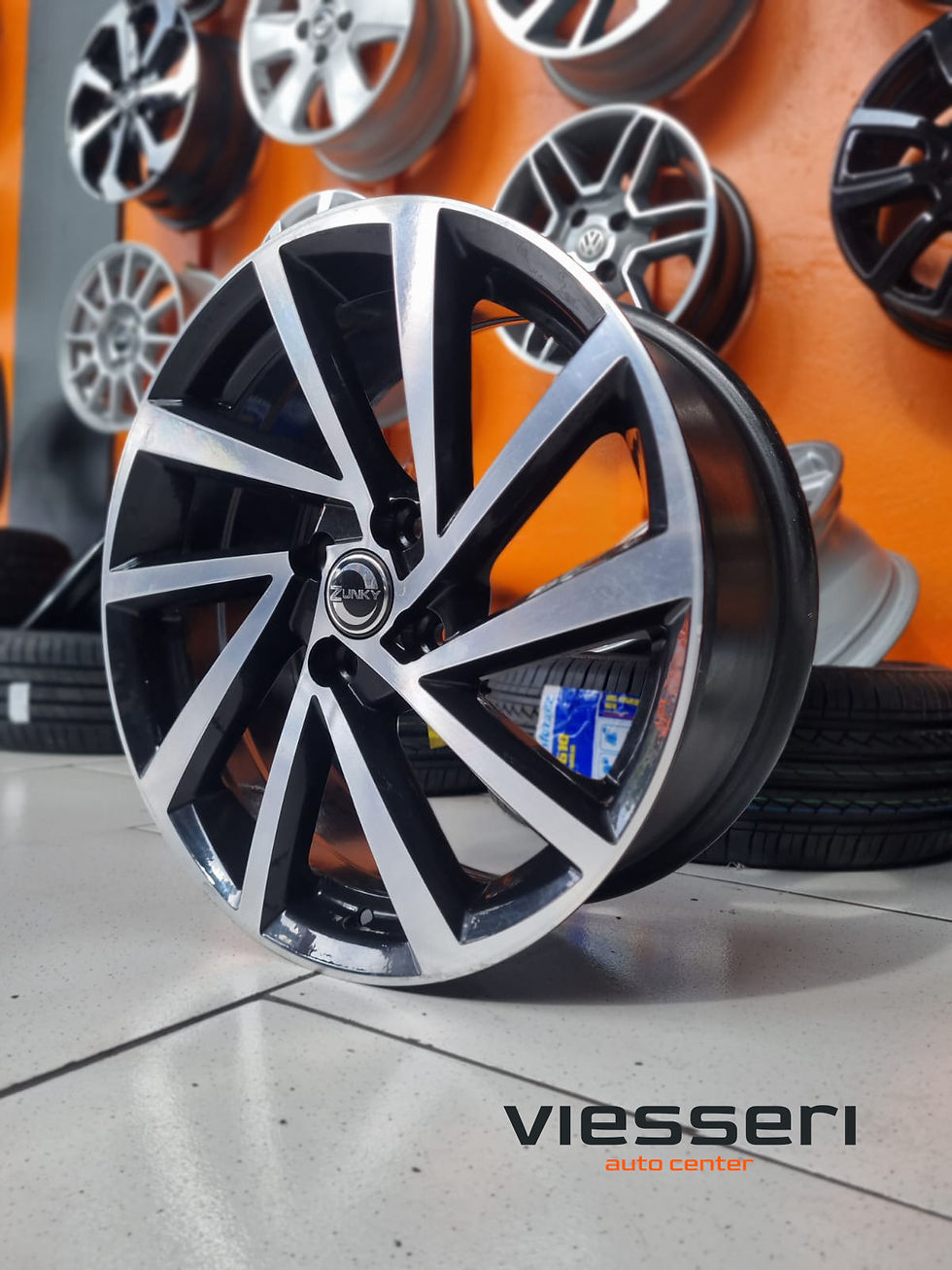 Miniatura: Jogo de rodas usadas - Zunky - ZK780 - R-Seven - Aro 17