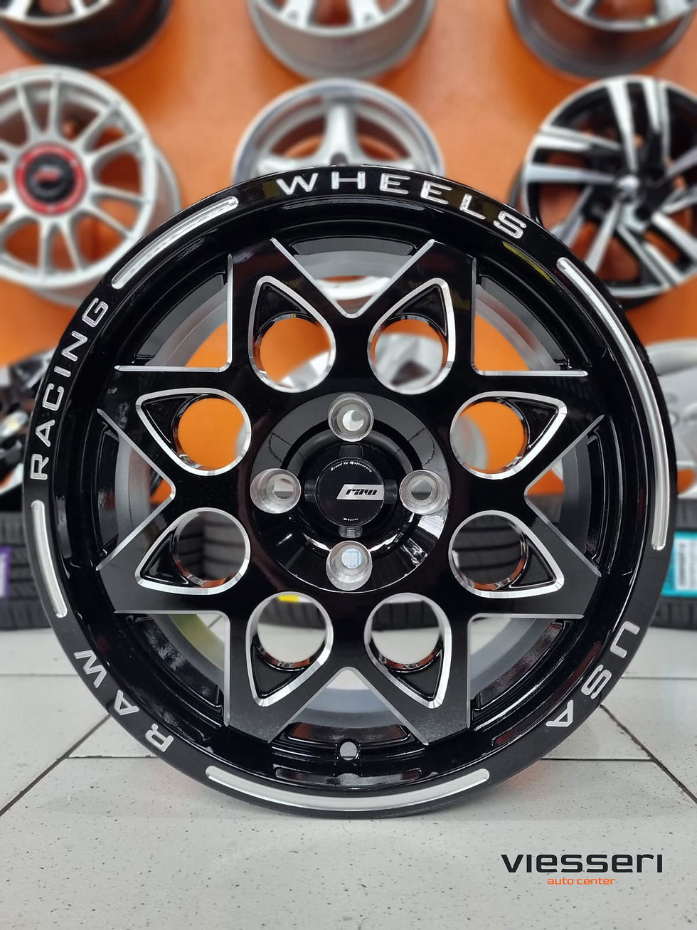 Miniatura: Jogo de rodas - Raw Wheels  - Eight 21745 - aro 15