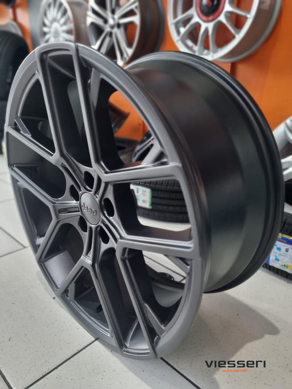 Miniatura: Jogo de rodas usadas - GT-7 - Jeep Compass Blackhmawk - Aro 20