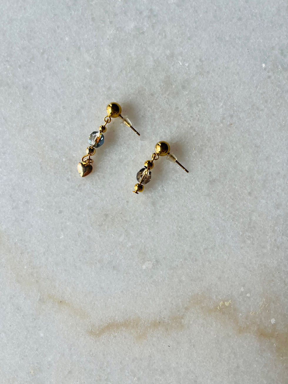 Miniatura: Aros acero y cristales 