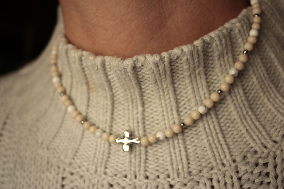 Miniatura: Collar Isabel piedras - personalizable