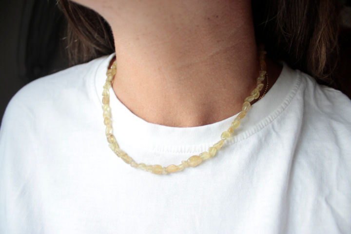 Miniatura: Collar Paz piedras naturales 