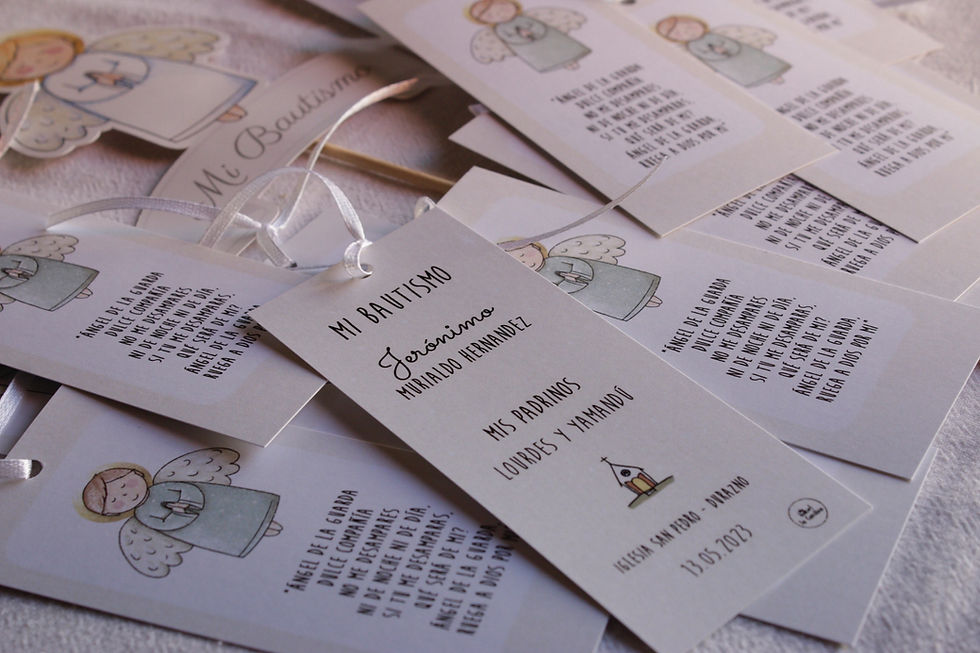 Miniatura: 20 estampitas doble faz 