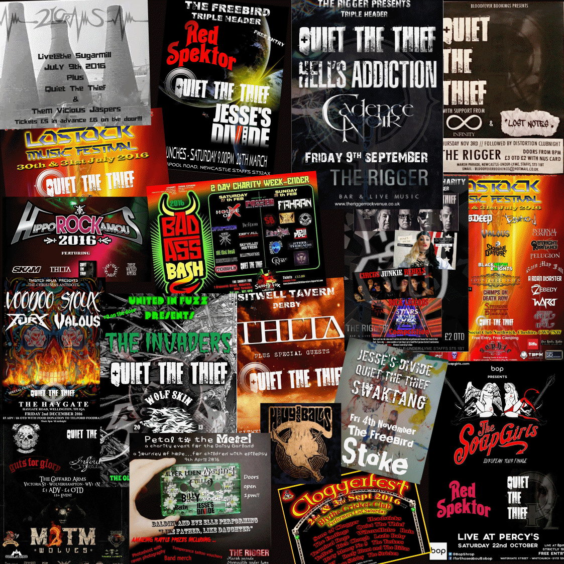 2016 all gigsthe year