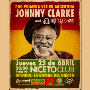 "JOHNNY CLARKE" en Niceto Club _ Jueves 23 de abril.