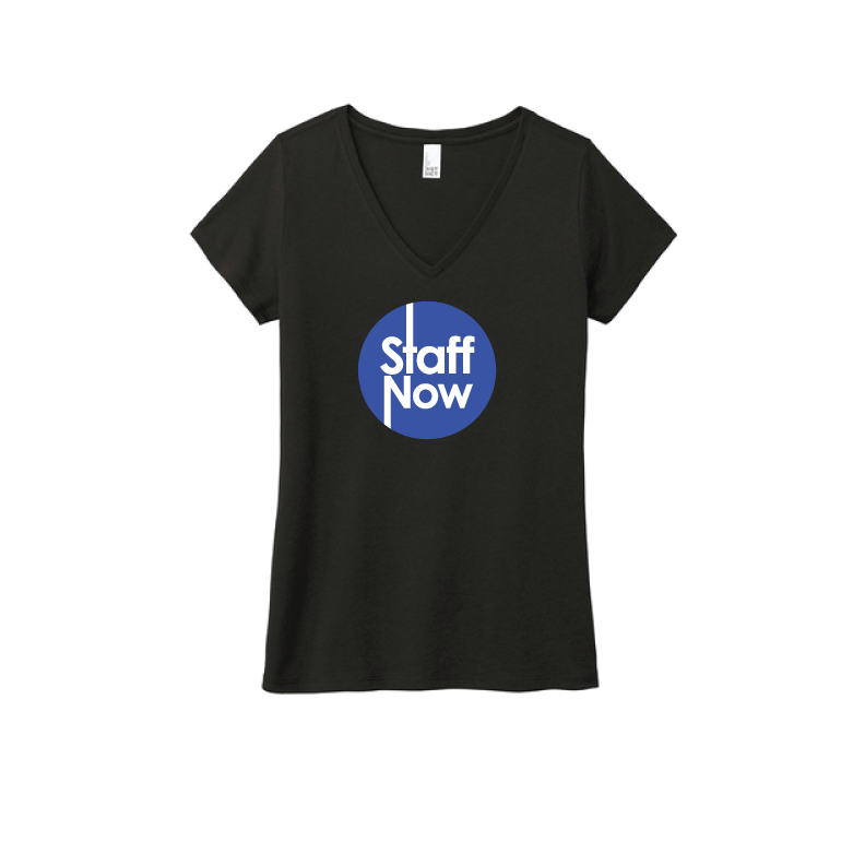 Thumbnail: Staff Now Ladies Tri-Blend V-Neck T-Shirt