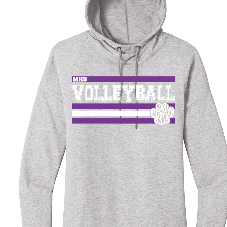 MHS Volleyball Hoodie Unisex Custom azsbt