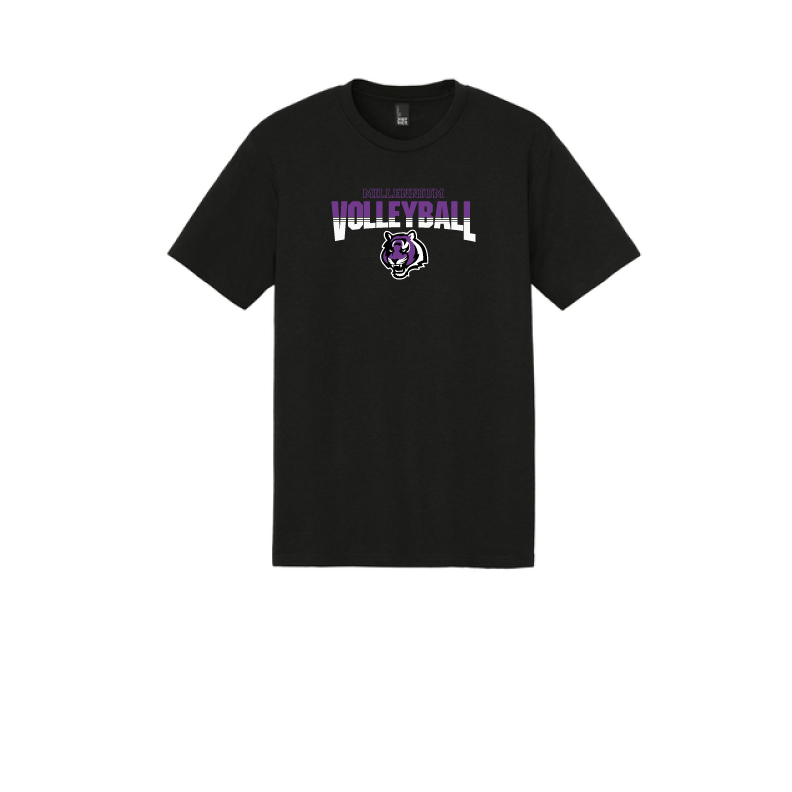 Millennium Volleyball Unisex Perfect Tri Black Tee