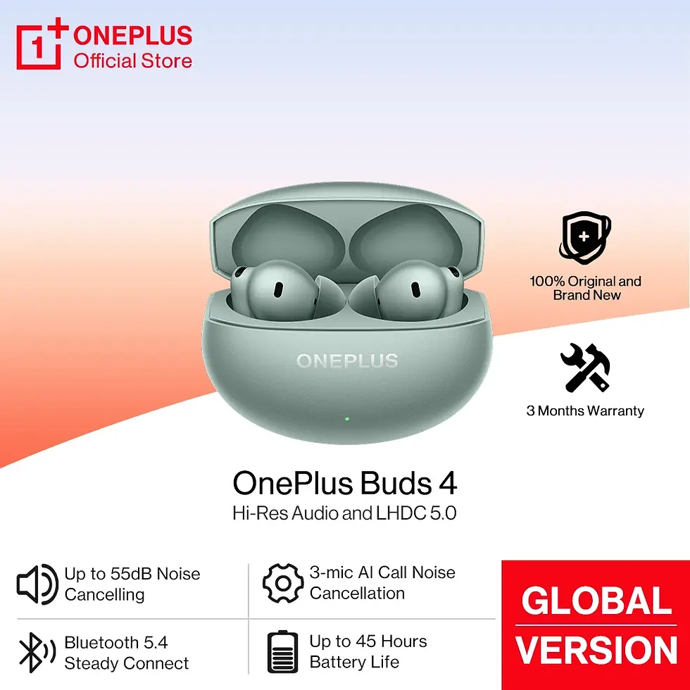 Thumbnail: OnePlus Buds 4 Earphones Global Version 55dB ANC AI Call Noise Cancelling Portab