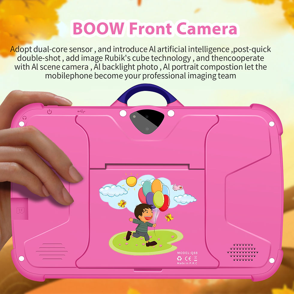 Thumbnail: New Cartoon Pattern Kids Tablet 7 Inch Quad Core 4GB RAM 64GB ROM Android Learni