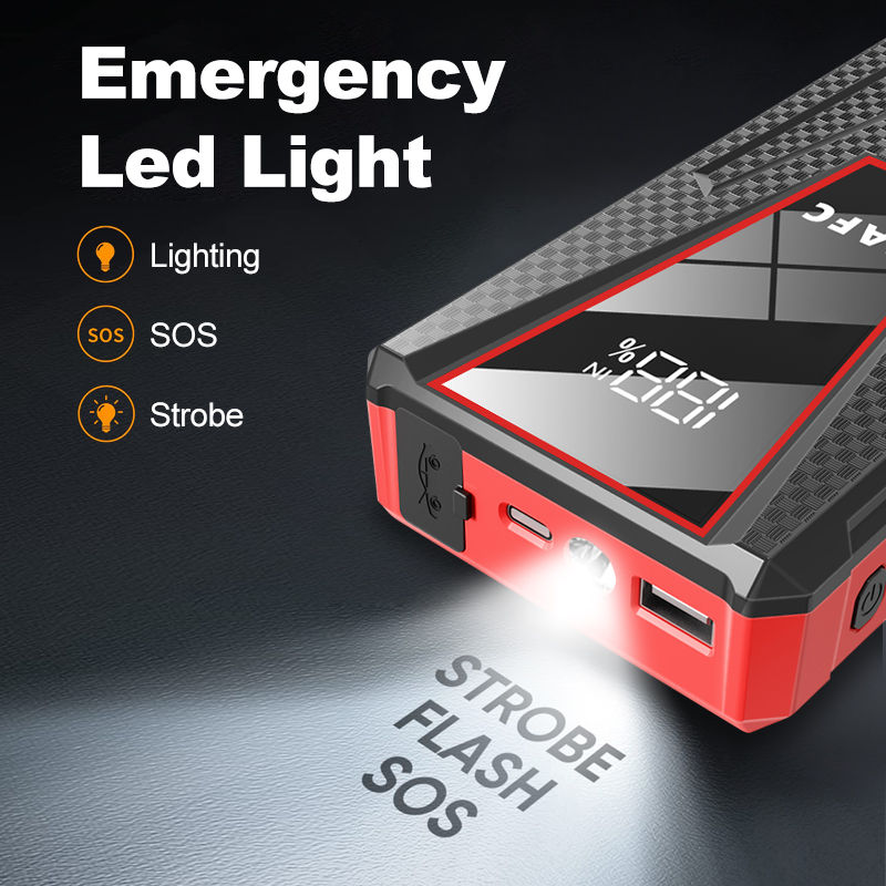 Thumbnail: Car Jump Starter 1200A Portable Power Bank Car Battery Booster 12V Car Starting