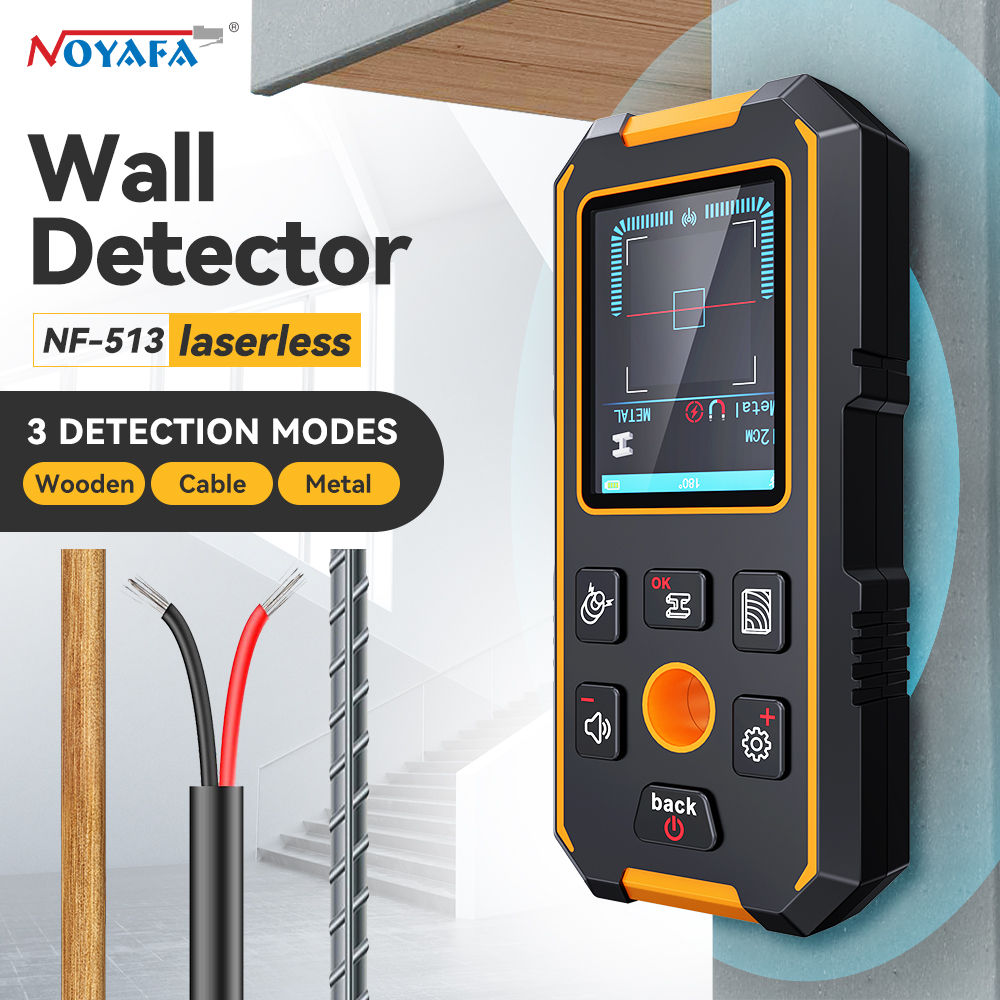 NF-513 Wall Detector 3 In 1 Metal Detector Find Metal Wood Studs AC Voltage Live