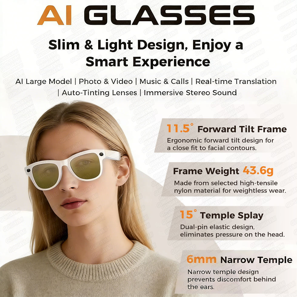 Thumbnail: New 32GB smart glasses 800W Camera Recording Videos AI Photo Recognition 120+ La