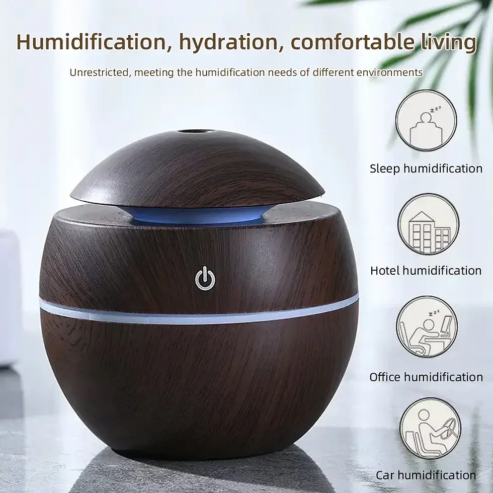 Thumbnail: Smart Desk Humidifier for Bedroom/Office  Ultrasonic Mist, Touch Control & Custo