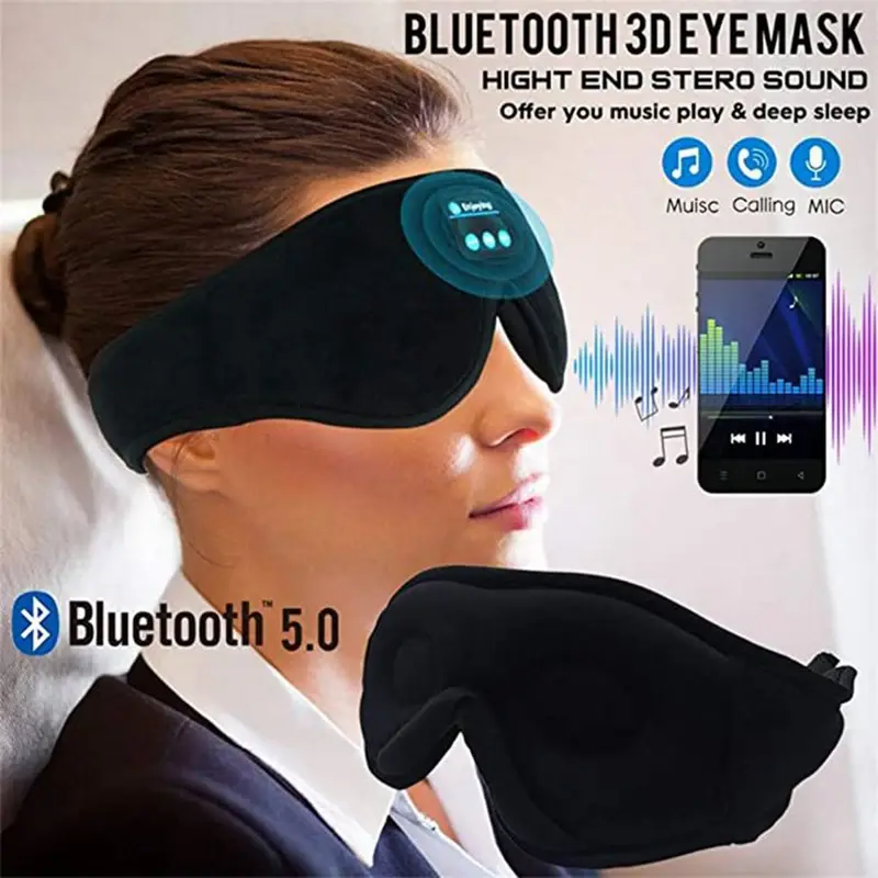 Thumbnail: Sleeping Headphones Eye Mask for Sleeping 3D Contoured Cup Blindfold Concave Mol
