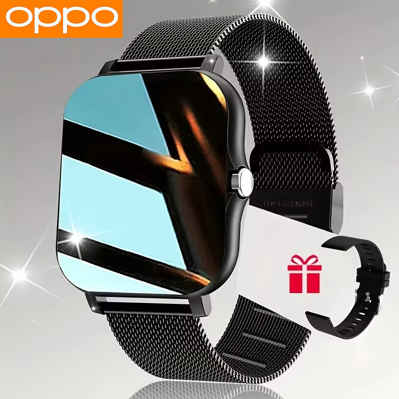 Thumbnail: OPPO Hot Selling New Smart Watch For Men Women Newest Sport SmartWatch Faces Blu