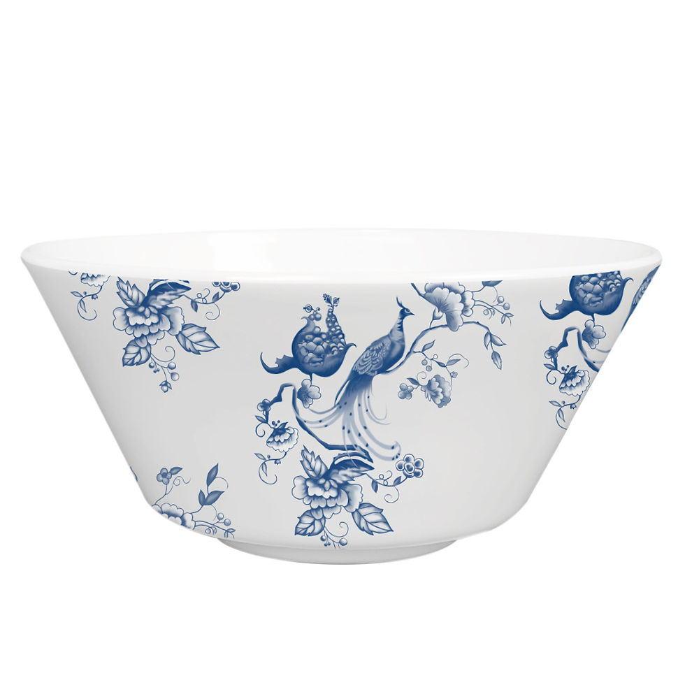 Thumbnail: Provencial Peacock White and Blue Dishes