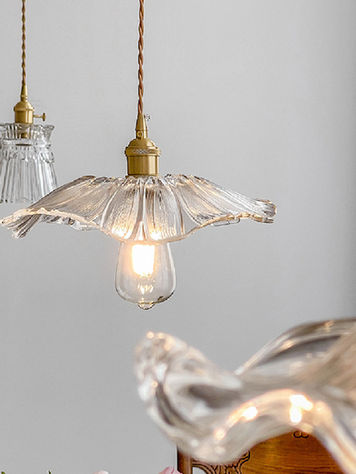 Vintage Glass Pendant Light