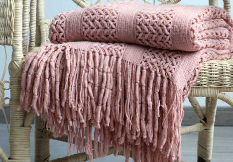 Fringed Throw Blanket