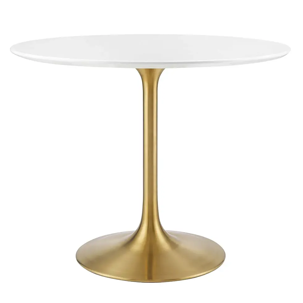 Thumbnail: Sannita Gold & White  Dining Table